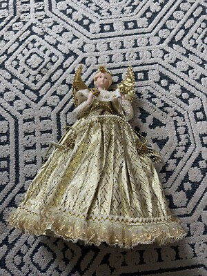 Vintage Unnamed Brand Angel Princess Christmas Light Up Figurine. Tested.
