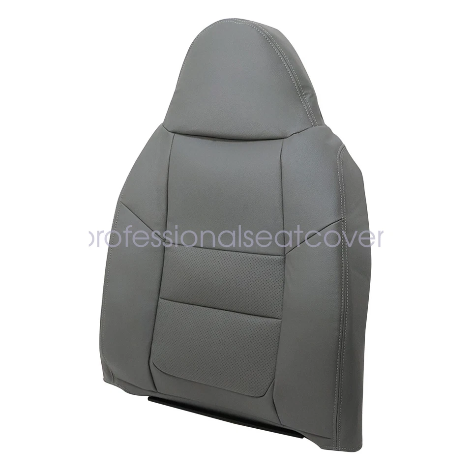Cubierta de asiento de cuero gris para Ford F250 F350 Lariat 2001 inferior y superior Foto 4 de 4