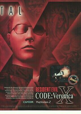 Resident Evil Code: Veronica X Print Ad/Poster Art Playstation 2 PS2