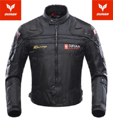 MENS DUHAN MOTORCYCLE JACKET MOTO BIKER ARMOUR PAD PROTECTION MOTORBIKE CLOTHING