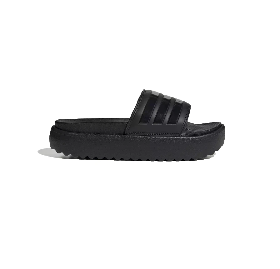 SANDALO SLIDE NUOVO CON SCATOLA ADIDAS LINEA DONNA ADILETTE PLATFORM TAGLIA 10 CORE NERO