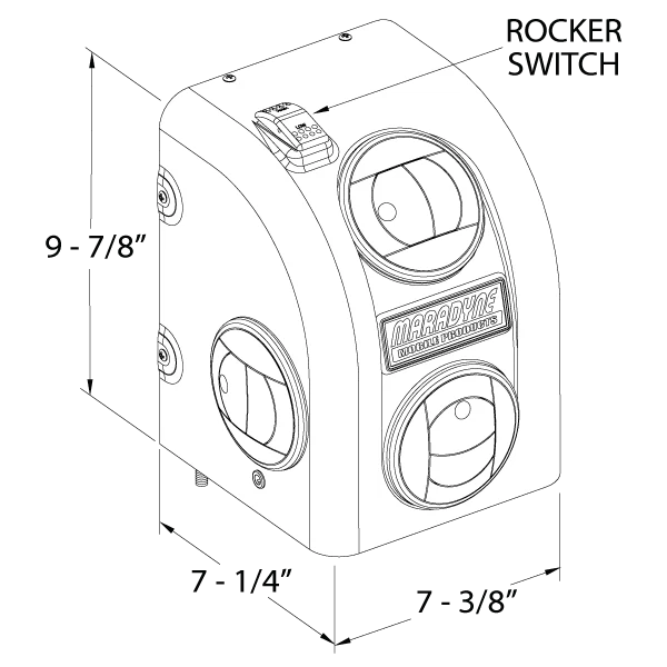 MaraDyne HC-400012 12 Volt Universal Cab Heater 13,200 BTU - Model 4000 Santa Fe - Image 3 of 4