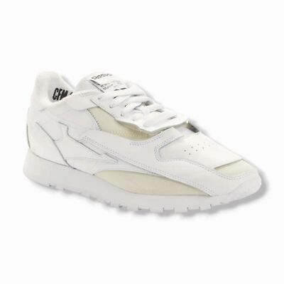 $675 Maison Margiela x Reebok Women White Deconstructed Sneaker Sz EU38.5/US6.5