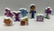Viacom Melissa  Doug Wood Pretend Play Replacement Pieces Blues Clues Lot Of 8