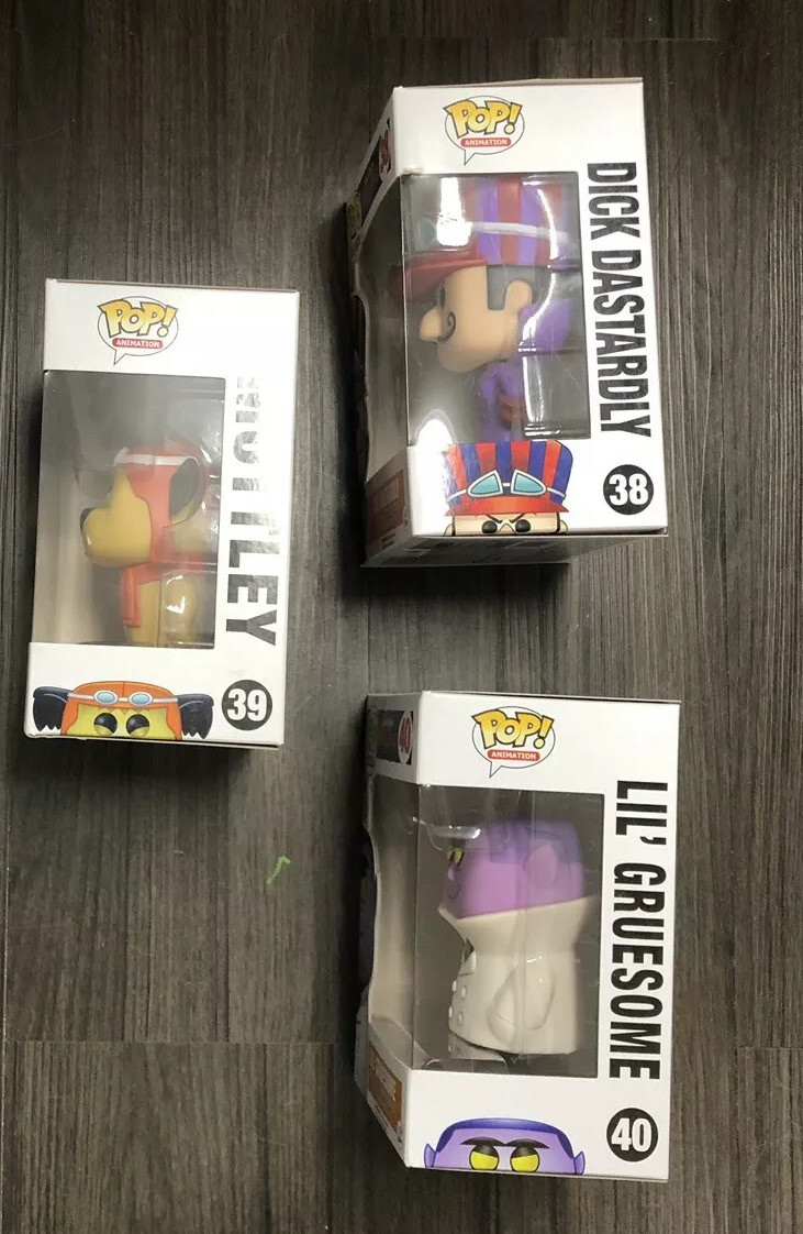 Funko Pop Muttley Dick Dastardly Wacky Racers Rare Set 3pc | eBay