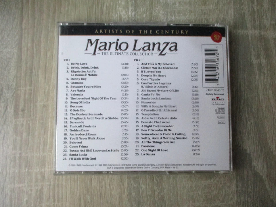 Mario Lanza – The Ultimate Collection  2 xCD, Compilation - Bild 3 von 3