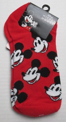 New Womens Size 4-10 Disney Mickey Mouse 1 Pair Socks