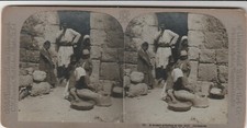 1908 STEREO VINTAGE PRINT PHOTOGRAPH - JERUSSALEM