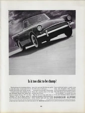 1962 Sunbeam Alpine Riverside Grand Prix Class F Enduro Photo VINTAGE PRINT AD