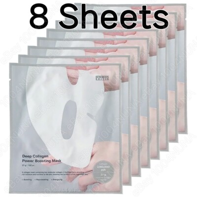 SUNGBOON EDITOR Deep Collagen Power Boosting Mask 8 Sheets Anti Wrinkle Skincare