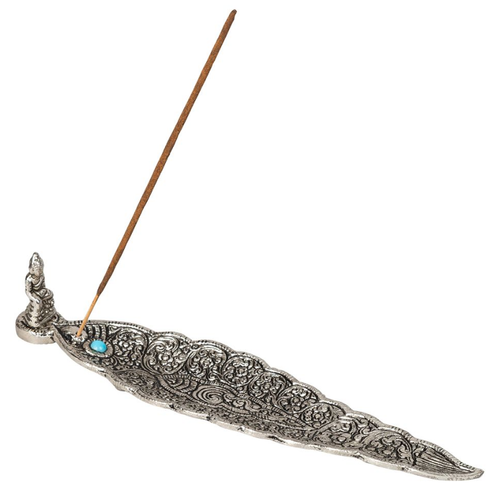 22cm Aluminium Buddha Decorative Incense Stick Burner Holder Ash Catcher Gift - Picture 2 of 2