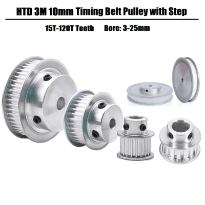 #ad HTD 3M Timing Belt Pulley Drive Pulley BF Type 15 120 Teeth for 10mm Wide Belt $72.89