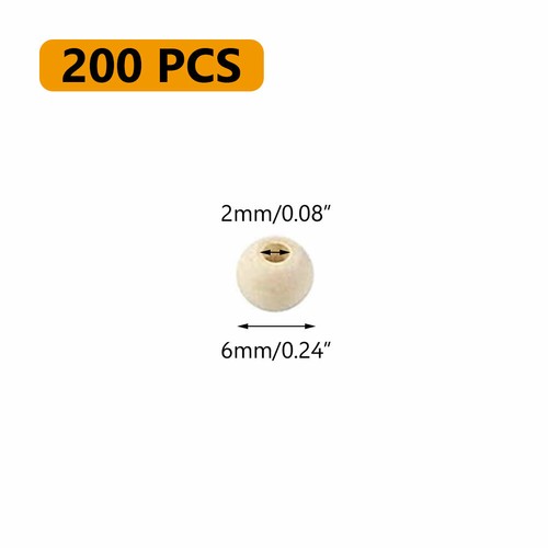 Natural Wood Large Hole Wooden Beads For Macrame Jewelry Charms Crafts 6-25mm 1 - Picture 11 of 19