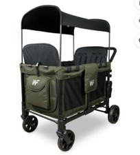 Wonderfold W4 Elite Pro 4 Passenger Folding Stroller Wagon Jet Black NEW