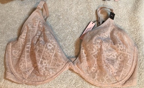 Victoria’s Secret, Größe 32DDD, ungefütterter Plunge, Bügel BH, in creme. NEU. - Bild 5 von 12