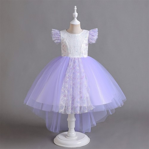 Christmas Flower Kids Girls Pageant Wedding Tulle Dresses Party Bridesmaid Gown - Picture 4 of 47