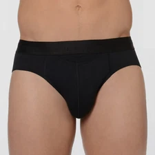 $29 HOM Underwear Men Black Cotton Modal Stretch HO1 Mini Brief Underwear Size S