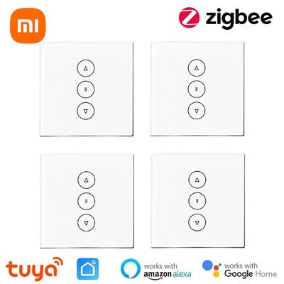 Tuya Smart Life Zigbee 3.0 Curtain Blind Switch For Roller Shutter Electr