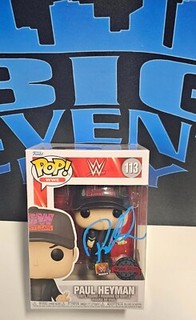 PAUL HEYMAN SIGNED AUTOGRAPHED WWE FUNKO POP #113 WRESTLING FIGURE JSA COA