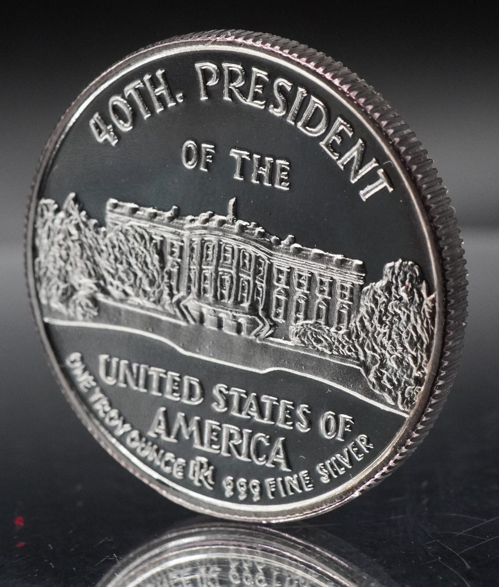 Rarities Mint President Ronald Reagan FOUR 1oz 999 FINE Silver