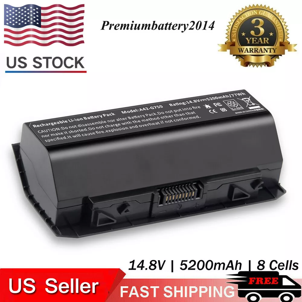 A42 G750 Laptop Battery For ASUS ROG G750 G750J G750JM G750JW G750JX A42G750 US