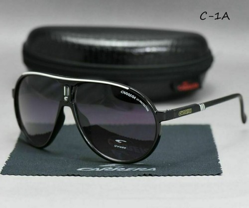 Fashion Men & Women's Retro Sunglasses Unisex Matte Frame Carrera Glasses + Box - Picture 10 of 12