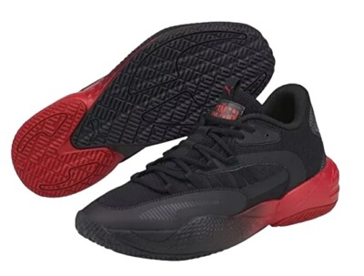 Basketball Shoes Puma Rider Red Puma Batman X Court Rider Basketball Shoes  Men's Size 10