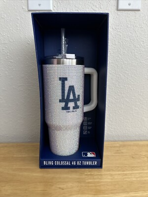 Los Angeles LA Dodgers Studded Bling Colossal 46oz Tumbler