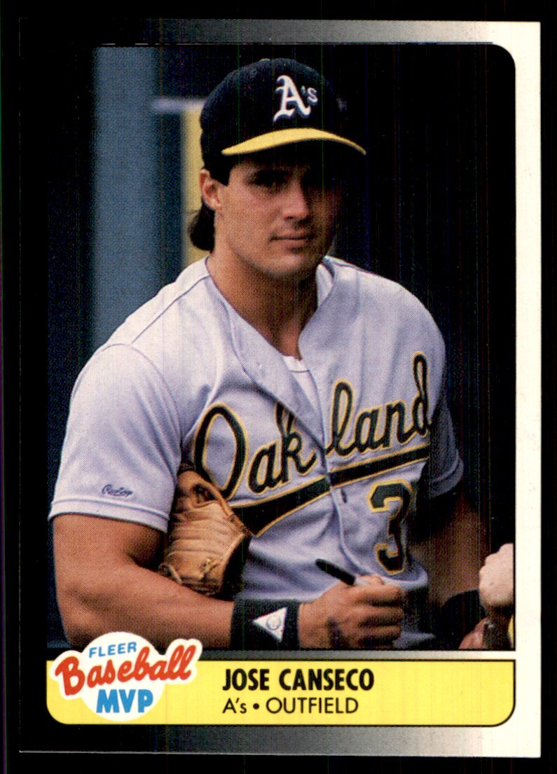 1990 Fleer Baseball MVP's Jose Canseco Oakland Athletics #6 | eBay