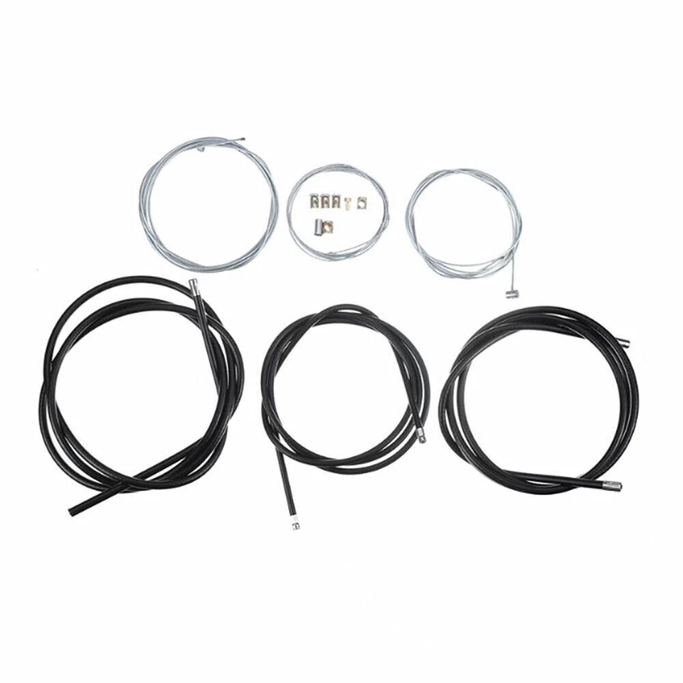 54" Throttle Cable Motorcycle Cable Set 60" Clutch Cable and Brake Cable Durable - Image 2 of 4