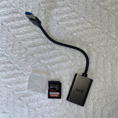 SanDisk Extreme PRO 256GB SDXC High Speed U3 V30 Memory Card w/ USB Card Reader