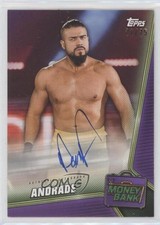 2019 Topps WWE Money in the Bank Purple 21/25 Andrade Cien Almas #A-AD Auto 08jk