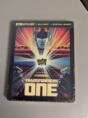 BRAND NEW  *TRANSFORMERS ONE* 4K UHD BLU-RAY & DIGITAL  STEELBOOK
