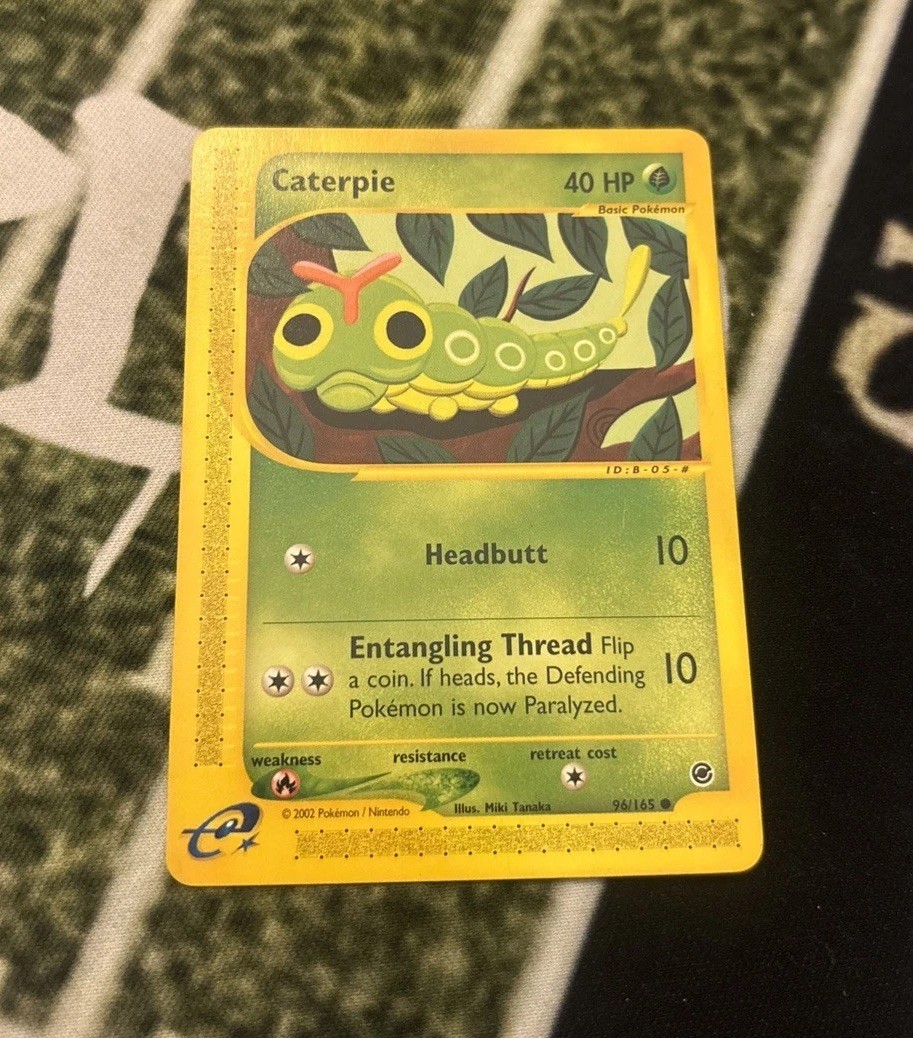 Caterpie 96/165 Common Expedition Base Set Pokemon Near Mint