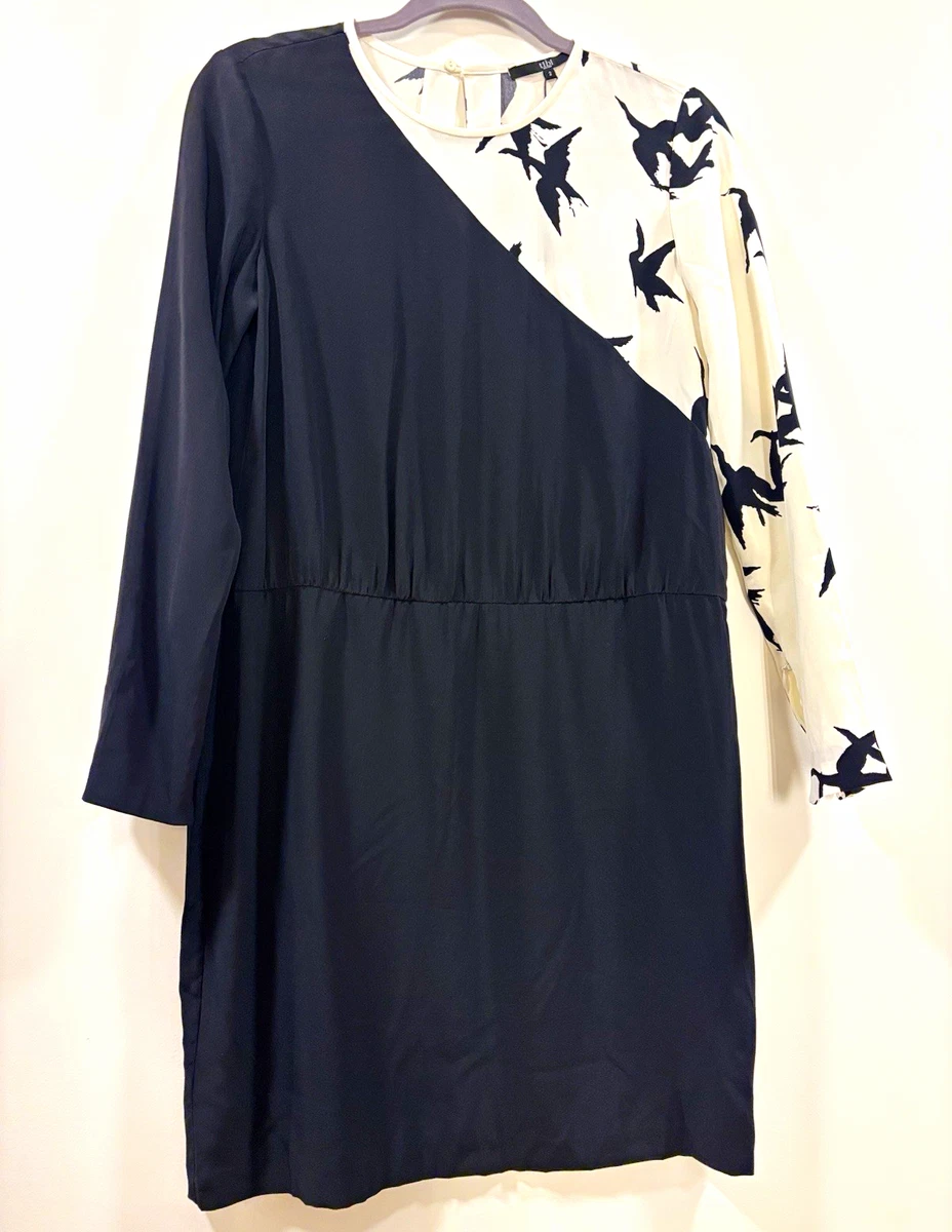 tibi long sleeve pleated dress Pliss Midi Dress