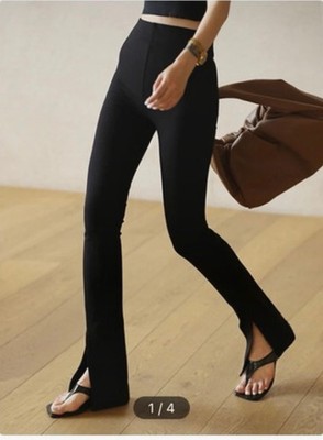 COMMENSE SLIT Schlaghose Wideleg Highrise xs 34 NEU Y2K