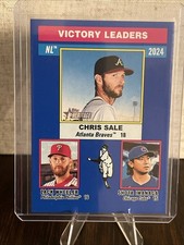 2025 Topps Heritage 2024 NL Victory Leaders #199 Sale Wheeler Imanaga