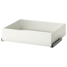 Nuovo cassetto IKEA KOMPLEMENT bianco 75x58 cm per armadio PAX organizer chiusura morbida