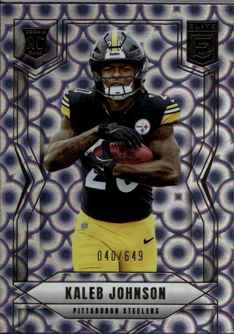 2025 Donruss Elite #127 Kaleb Johnson Lavender Pyramids #/649