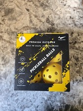 4 Pack 40 Hole Pickleball Balls