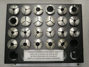 5C COLLETS - ROUND -  SPECIAL SHAPE - DECIMAL - METRIC - RACK 3