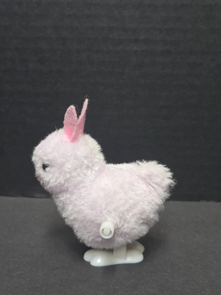 Easter  Plush BUNNY  CHICK WIND UP TOYS Basket Stuffers Pink *doesn't Wind Up* - Image 4 of 4