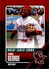 2025 Great Lakes Loons Choice 13 Kendall George Humble Texas TX NM Baseball Card