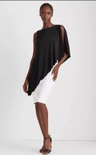 Ralph Lauren Women’s Elegant Asymmetrical Cape Jersey Dress Size 2 Petite
