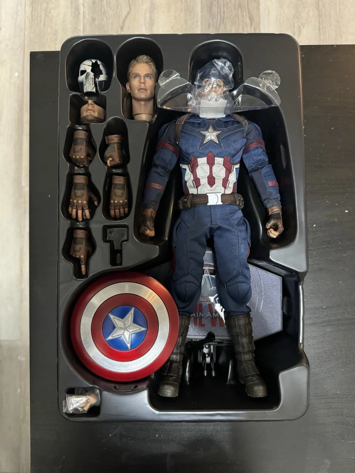 Figuras Hot Toys Marvel MMS365 Escala 1/6 Viuda Negra Capitán América Guerra Civil Foto 4 de 4