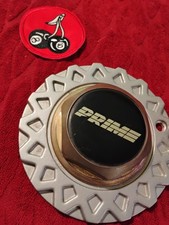 X1 Prime Silver Mesh Wheel Center Cap Gold Hex 93 With Pw250 Flange.