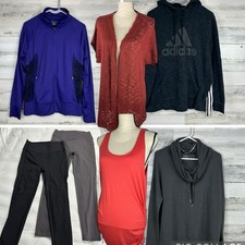 7 Piece Athletic Athleisure Wear Lot Women  s Size Medium 5lbs Sporty