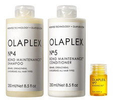 OLAPLEX Bond Maintenance Set No.4 250ml No.5 250ml No.7 30ml Heat Protect