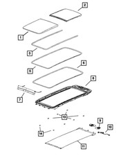 Genuine Mopar Sunroof Seal 68518683AA