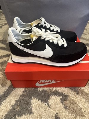 Nike Waffle Trainer 2 (GS) Black/ White-Sail-Total Orange Size 4.5Y